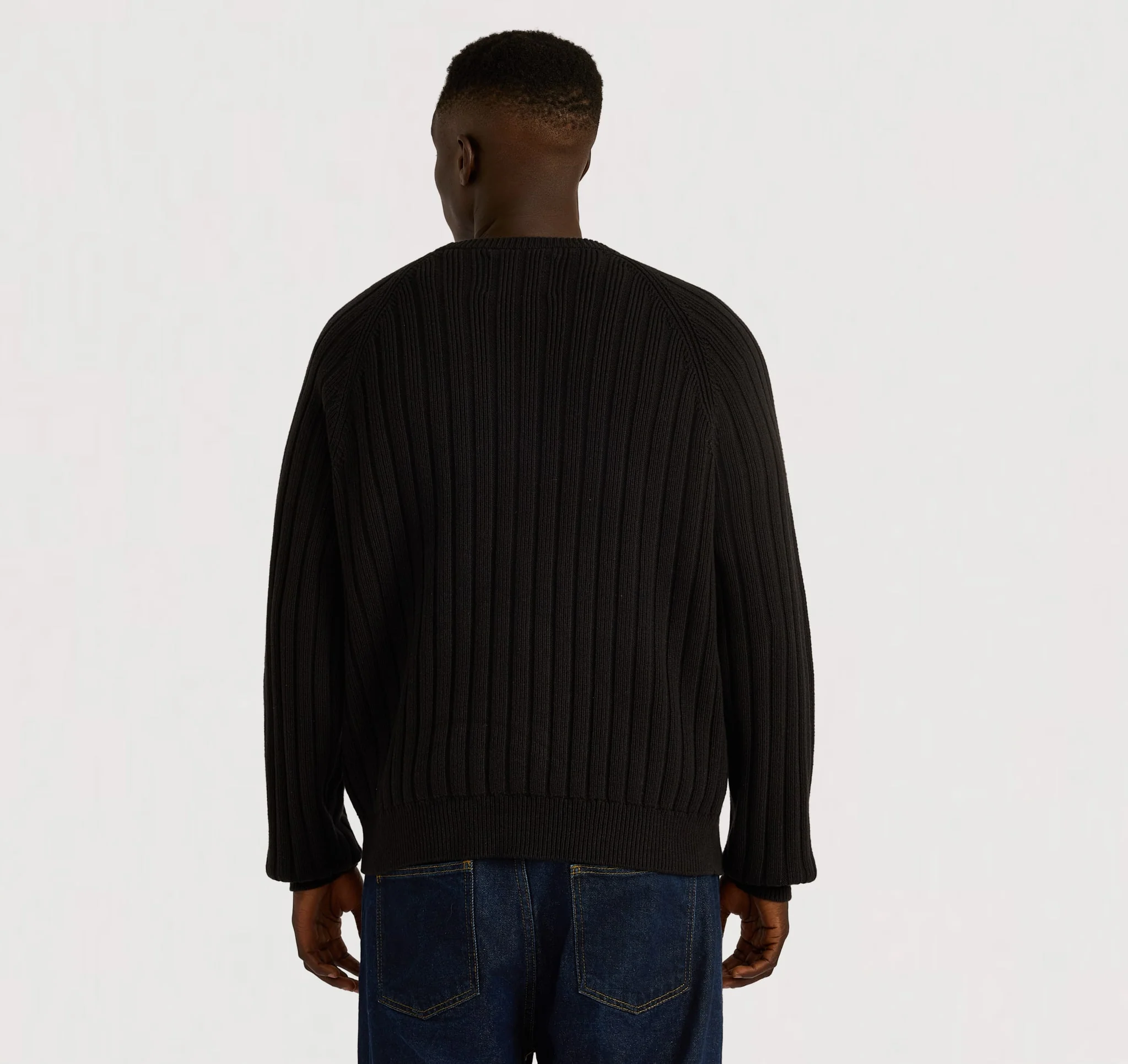 Soft Knit Rib Raglan Sweater - Image 3