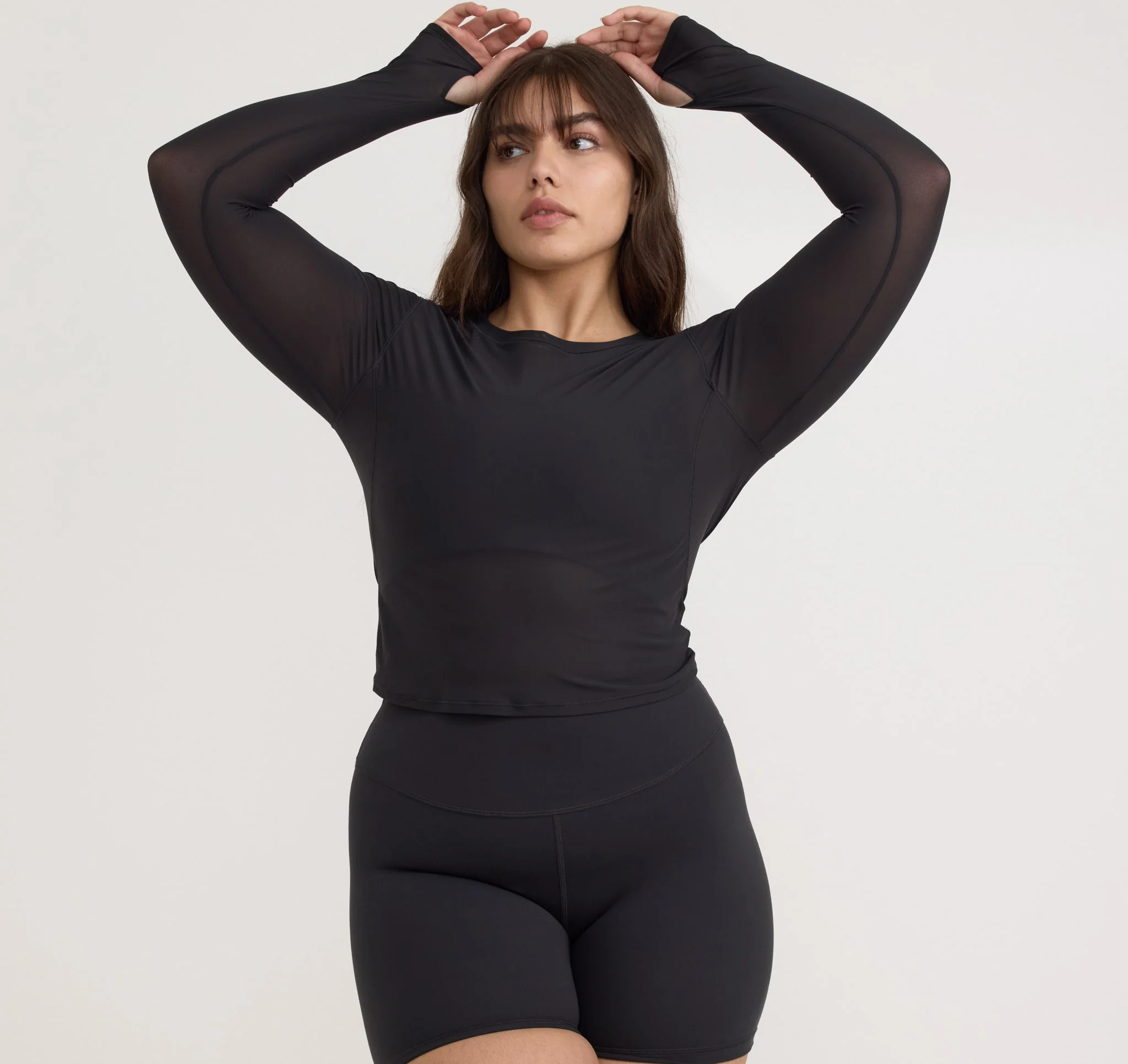 Active Mesh Long  Sleeve Tee - Image 5