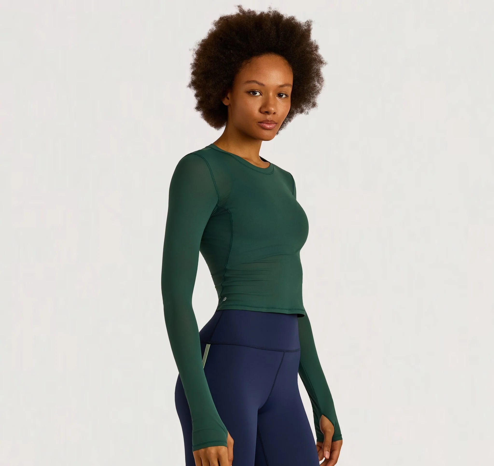 Active Mesh Long  Sleeve Tee - Image 2