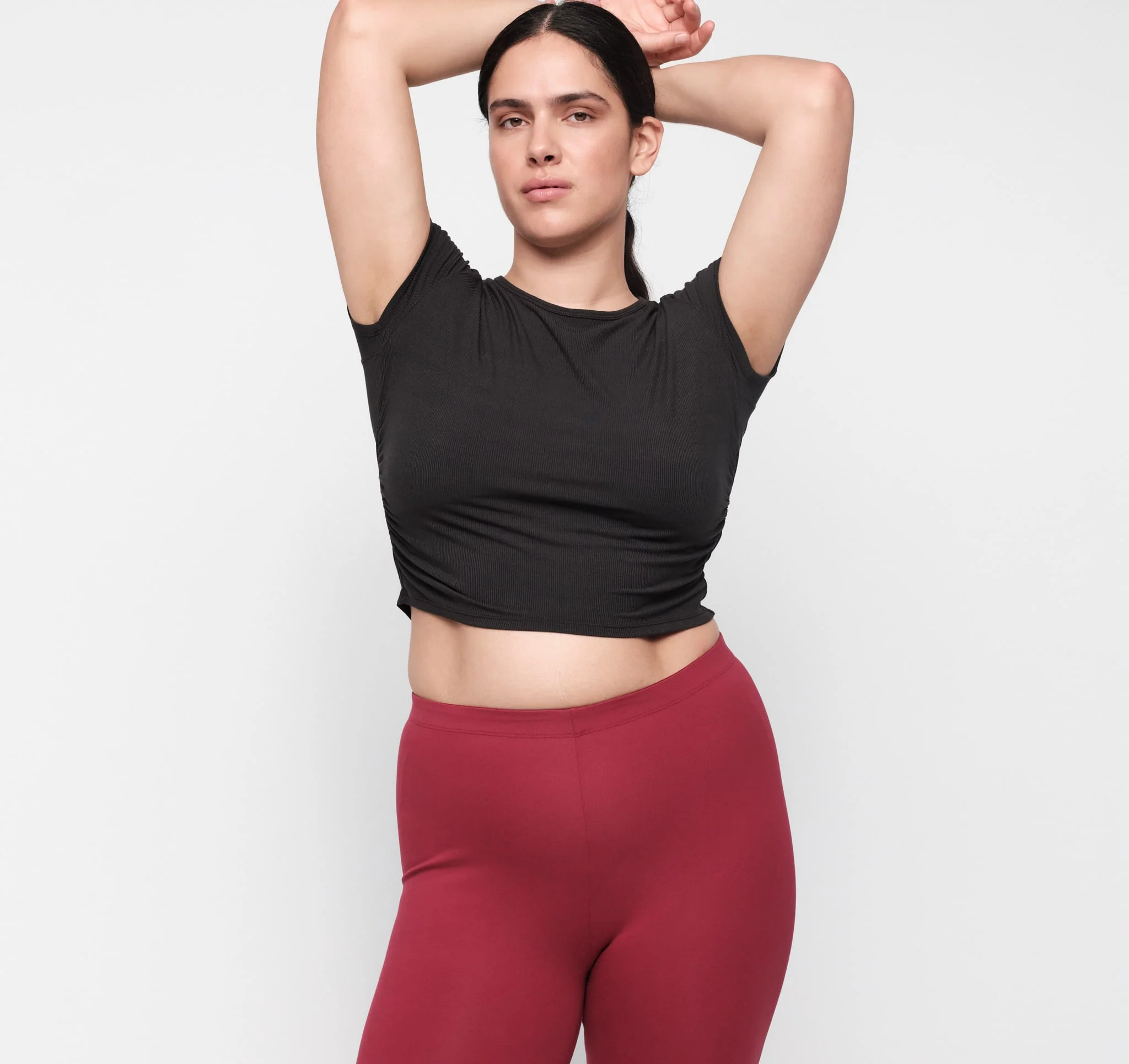 Active Rib Ruched Tee - Image 6