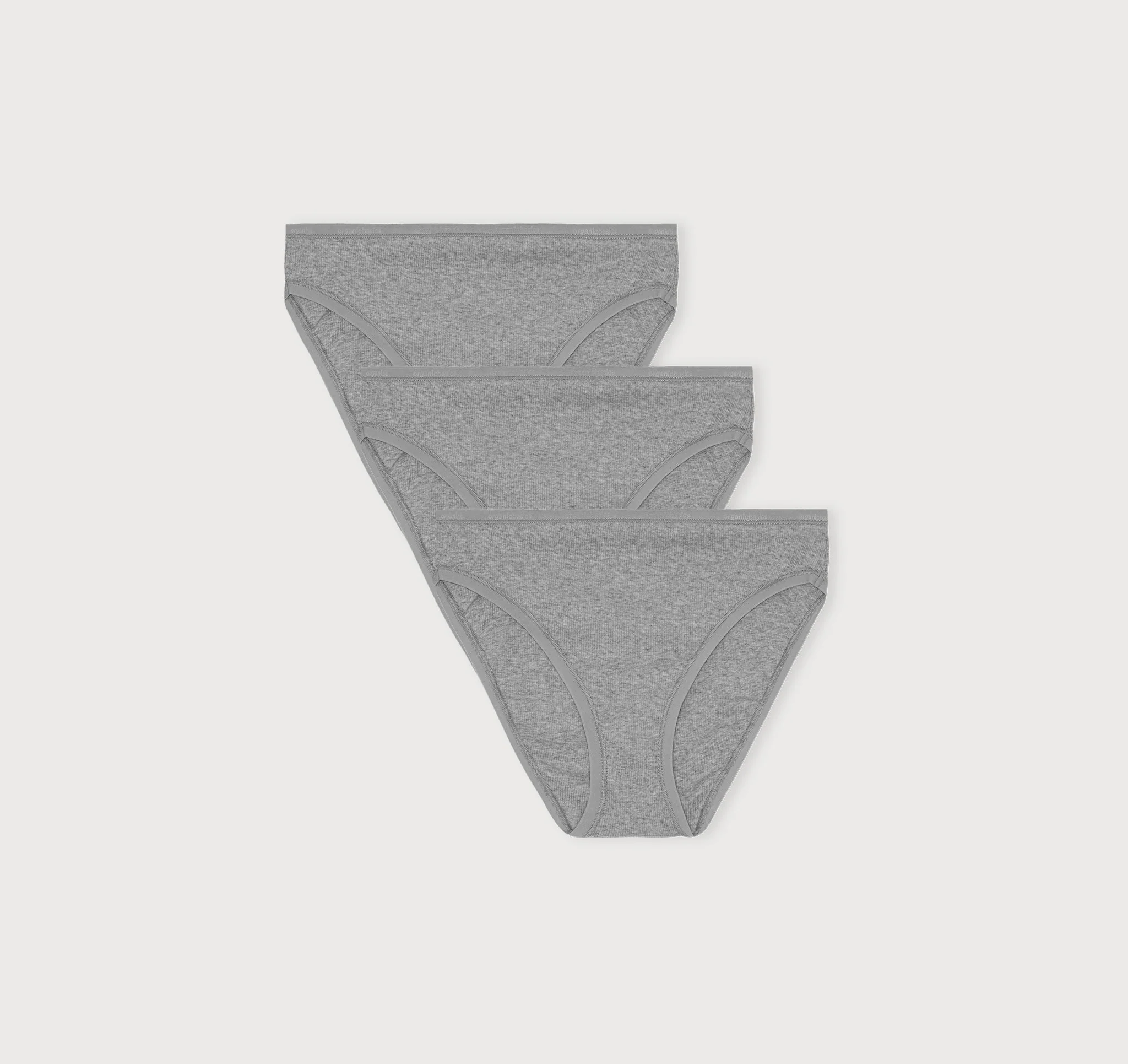 Core Rib High-Leg Briefs 3-Pack