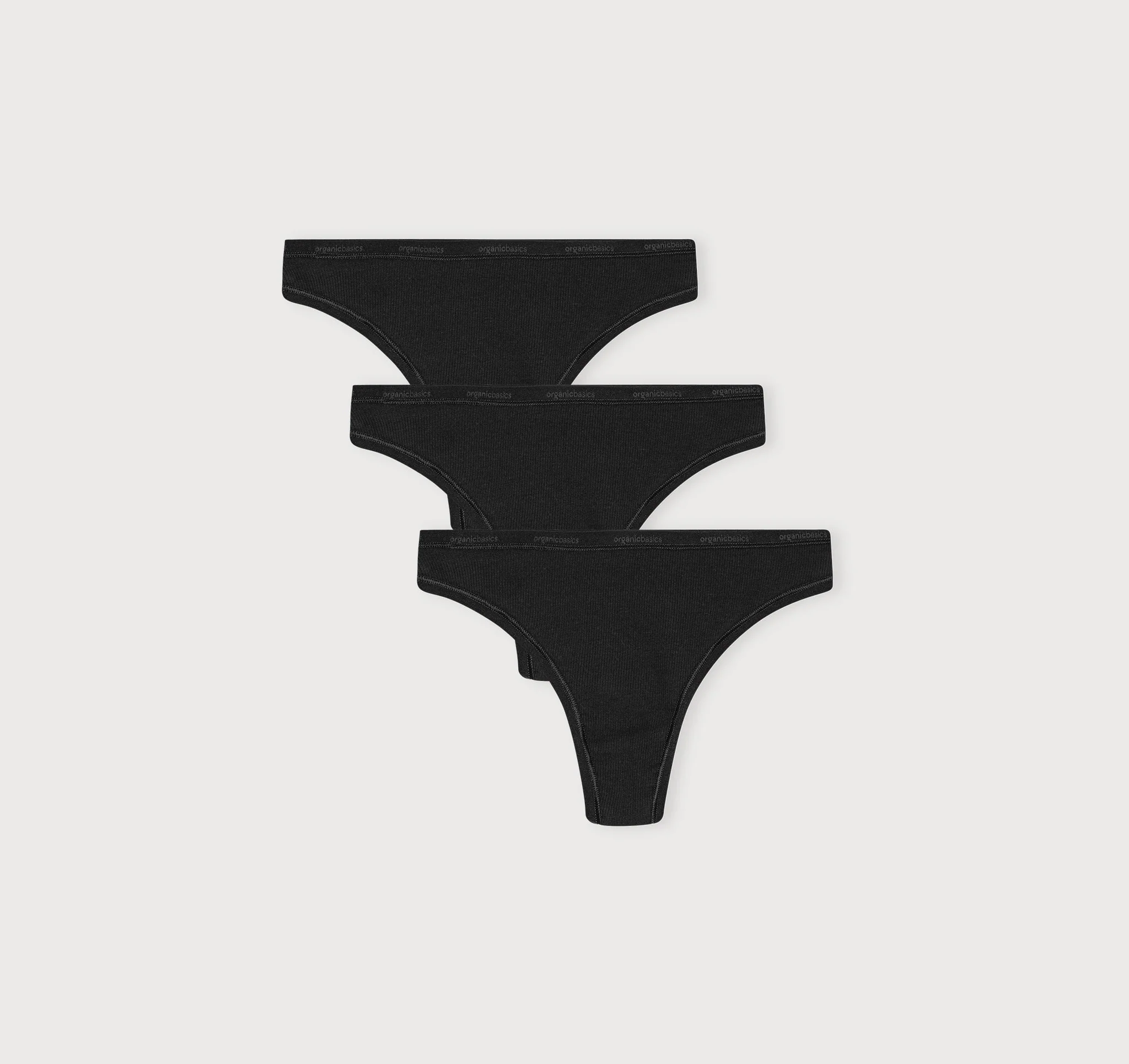Core Rib Thong 3-Pack