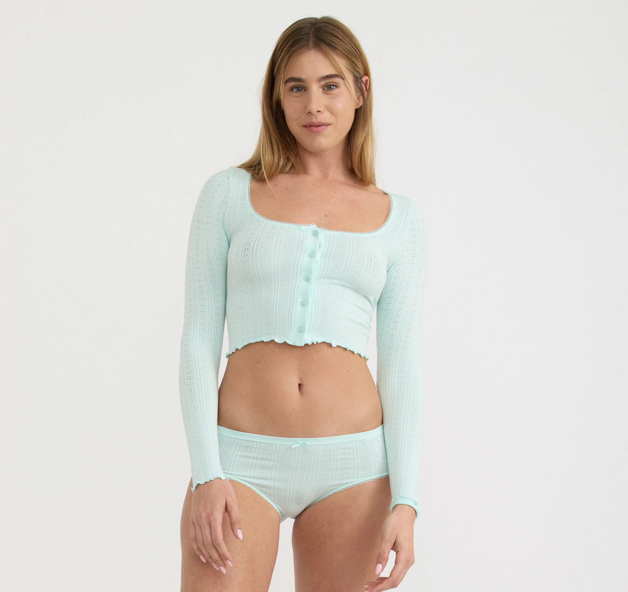 Pointelle Cardigan
