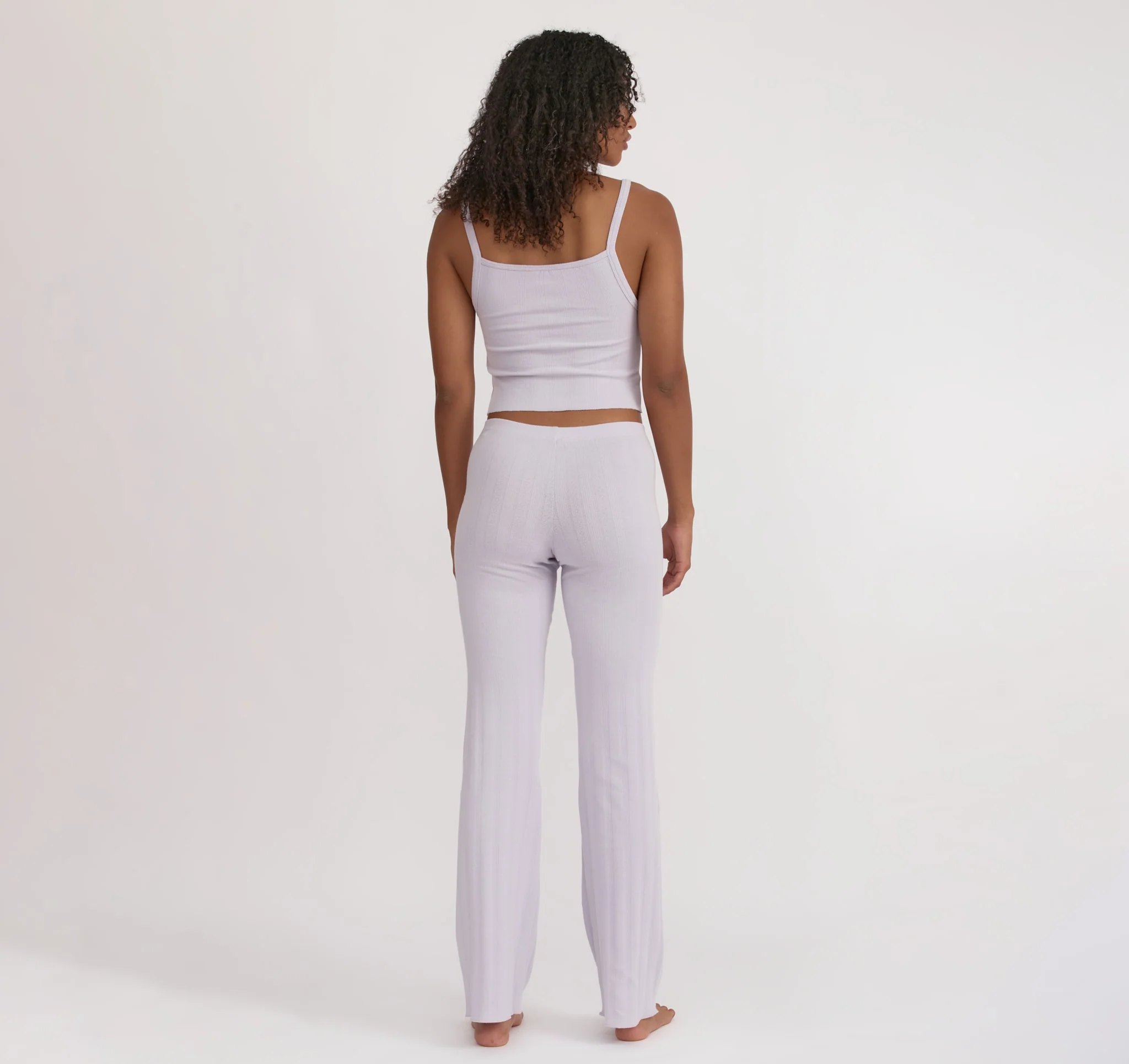 Pointelle Straight Leg Pants - Image 2